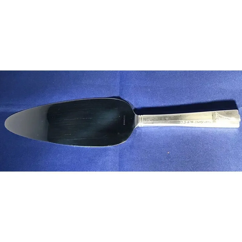 Pie Tarte Server Silver Plate Handle Stainless Blade 9 3/4